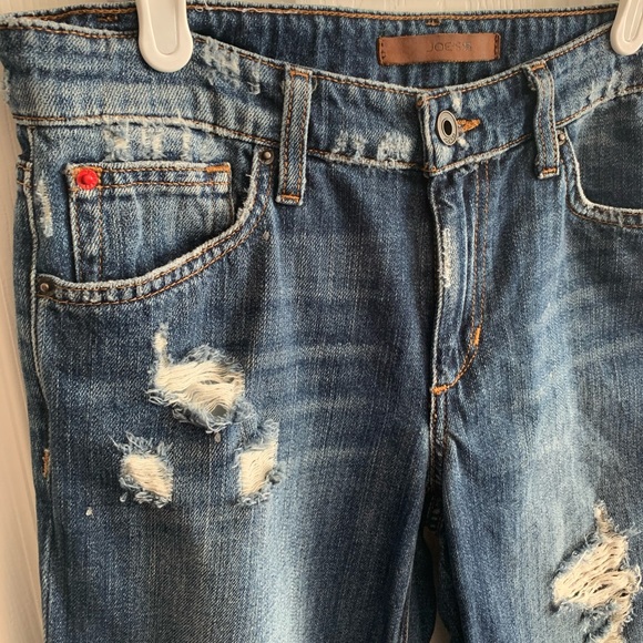 JOE’S Denim Billie Crop Destroyed Boyfriend Slim - Picture 4 of 13